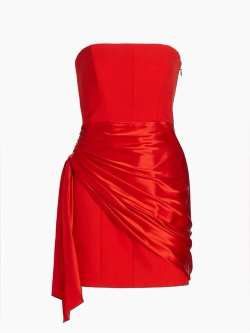 Cinq a Sept Kennith Strapless Sash-Tie Mini Dress
